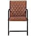 Lusso Casadino -  Sedie Da Pranzo A Sbalzo 2 Pz Marroni In Vera Pelle - Foto miniatura 3