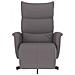Poltrona Reclinabile con Poggiapiedi Grigia in Similpelle - Foto miniatura 3