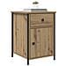 Comodino in rovere artigianale 40x42x60 cm Legno ingegnerizzato - Foto miniatura 3