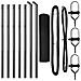 Set di Posti per Recinto PVC Set di 2 Grigio - Foto miniatura 4