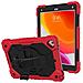 Custodia Per Samsung Galaxy Tab A7 Con Supporto E Tracolla Rossa - Foto miniatura 1