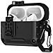 Custodia Protettiva Compatibile Con Airpods 4 - Tpu+pc, Chiusura Magnetica, Supporto Ricarica Wireless, Con Moschettone - Foto miniatura 1