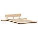 Struttura del letto Marrone 140 x 190 cm legno - Foto miniatura 1