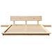 Struttura del letto Marrone 140 x 190 cm legno - Foto miniatura 5