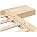 Struttura del letto Marrone 140 x 190 cm legno - Foto miniatura 8