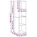 Set di mobili TV 2 pcs Legno vecchio 37 x 37 x 142.5 cm - Foto miniatura 9