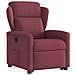 Poltrona Alzapersona Reclinabile Rosso Vino in Tessuto - Foto miniatura 4