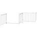Cancello Cani Porta Pieghevole Bianco 10 Pannelli 800 cm Pioppo - Foto miniatura 5