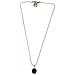 Collana Con Ciondolo In Cristallo Nero Sw - Foto miniatura 1