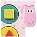 Puzzle A Incastro In Legno A 5 Pezzi Per Bambini Con Motivo Pecora 22×18 Cm, Rosa - Foto miniatura 3
