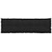 Cuscino per Schiena Nero 180 x 19 x 50 cm Tessuto - Foto miniatura 6