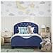 Struttura letto bambini con testata Blu Polizia 90 x 190 cm - Foto miniatura 3