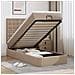 Struttura Letto Pouf con Materasso 100x200 cm Similpelle - Foto miniatura 2