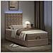Struttura Letto Pouf con Materasso 100x200 cm Similpelle - Foto miniatura 3