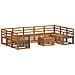 Set divani 10 pcs Naturale Legno di Acacia Massello - Foto miniatura 1