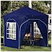 Tenda per feste a pop-up 192 x 192 x 245 cm Blu - Foto miniatura 2