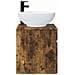 Mobile lavabo da parete Rovere Fumo 49 x 44,5 x 66,5 cm - Foto miniatura 2