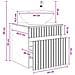 Mobile lavabo da parete Rovere Fumo 49 x 44,5 x 66,5 cm - Foto miniatura 7