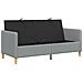Divano con Storage Grigio Chiaro 172 x 78 x 87 cm Poliestere - Foto miniatura 3