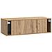 Mobile Porta TV da Muro Rovere Artigianale 99 x 41 x 30 cm - Foto miniatura 6