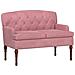 Loveseat con bottoni imbottiti Rosa 111 x 65 x 79 cm Velluto - Foto miniatura 1