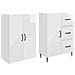 Set di armadi 2 pcs Bianco Lucido 66 x 34,5 x 89,5 cm - Foto miniatura 3