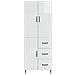 Set di armadi 2 pcs Bianco Lucido 66 x 34,5 x 89,5 cm - Foto miniatura 4