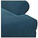 Loveseat con bottoni imbottiti Blu 120 x 66 x 78 cm Velluto - Foto miniatura 6