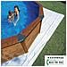 Tappeto Poliestere Per Piscina Ovale, 110 Gr / Mq, Protezione Terreno 1100 X 600 Cm - Foto miniatura 1