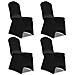 Set 4 Pz Fodera Elastica Per Sedie Nera - Foto miniatura 1