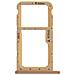 Slot Scheda Nano Sim + Micro-sd Huawei P20 Lite Adattatore Ricambio - Oro - Foto miniatura 2