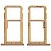 Slot Scheda Nano Sim + Micro-sd Huawei P20 Lite Adattatore Ricambio - Oro - Foto miniatura 1