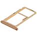 Slot Scheda Nano Sim + Micro-sd Huawei P20 Lite Adattatore Ricambio - Oro - Foto miniatura 3