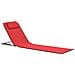 Lettini Da Spiaggia Pieghevoli 2 Pz In Acciaio E Tessuto Rosso - Foto miniatura 2