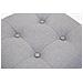 Poggiapiedi Divano Pharao - Sgabello Pouf Capitonné Imbottito in Tessuto I Sgabello Basso Salotto Piedini in Legno I Sgabello Quadrato da Sala 45x45 cm I Pouf Design Salotto Grigio Chiaro - Foto miniatura 5