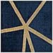 Tappeto Trama Geometrica Blu / oro 80 X 150 Cm Havza - Foto miniatura 3