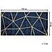Tappeto Trama Geometrica Blu / oro 80 X 150 Cm Havza - Foto miniatura 4