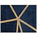 Tappeto Trama Geometrica Blu / oro 80 X 150 Cm Havza - Foto miniatura 5