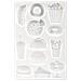 Stampo In Silicone Per Pasta Polimerica - Junk Food - 20 X 13 Cm - Foto miniatura 3