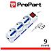 Multipresa 9 Prese Bipasso / schuko Propart Pem2513-bk - Foto miniatura 1