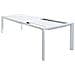 Tavolo Allungabile 160/240x100x75 Cm Houston Bianco Bianco - Foto miniatura 4