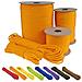 Paracord 550 Del Cavo Dei Paracadute Di Tipo Iii Mil-spec 7 Fili Di Sopravvivenza (colore Giallo Arancione 30 M)  - Foto miniatura 1