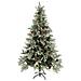 Albero Di Natale Con Pigne Verde E Bianco 195 Cm In Pvc E Pe - Foto miniatura 2