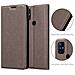 Custodia Compatibile Con Oneplus Nord N100 In Bruno Caffè - Coperchio Protettiva Con Chiusura Magnetica, Funzione Stand E Tasca Per Le Carte - Foto miniatura 6