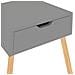 Comodini 2 pz Grigi 40x40x56 cm in Legno Multistrato - Foto miniatura 6