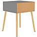 Comodini 2 pz Grigi 40x40x56 cm in Legno Multistrato - Foto miniatura 8