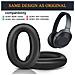 Cuscinetti Auricolari Per Sony Mdr-1000x Wh-1000xm2 1 Paio Nero - Foto miniatura 8