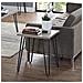 Owen Tavolino Quadrato In Truciolare Laminato Rovere Grigio - Foto miniatura 4