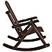 Sedia a Dondolo Giardino 69x96x101cm Legno Massello Abete Rosso - Foto miniatura 4
