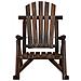 Sedia a Dondolo Giardino 69x96x101cm Legno Massello Abete Rosso - Foto miniatura 5